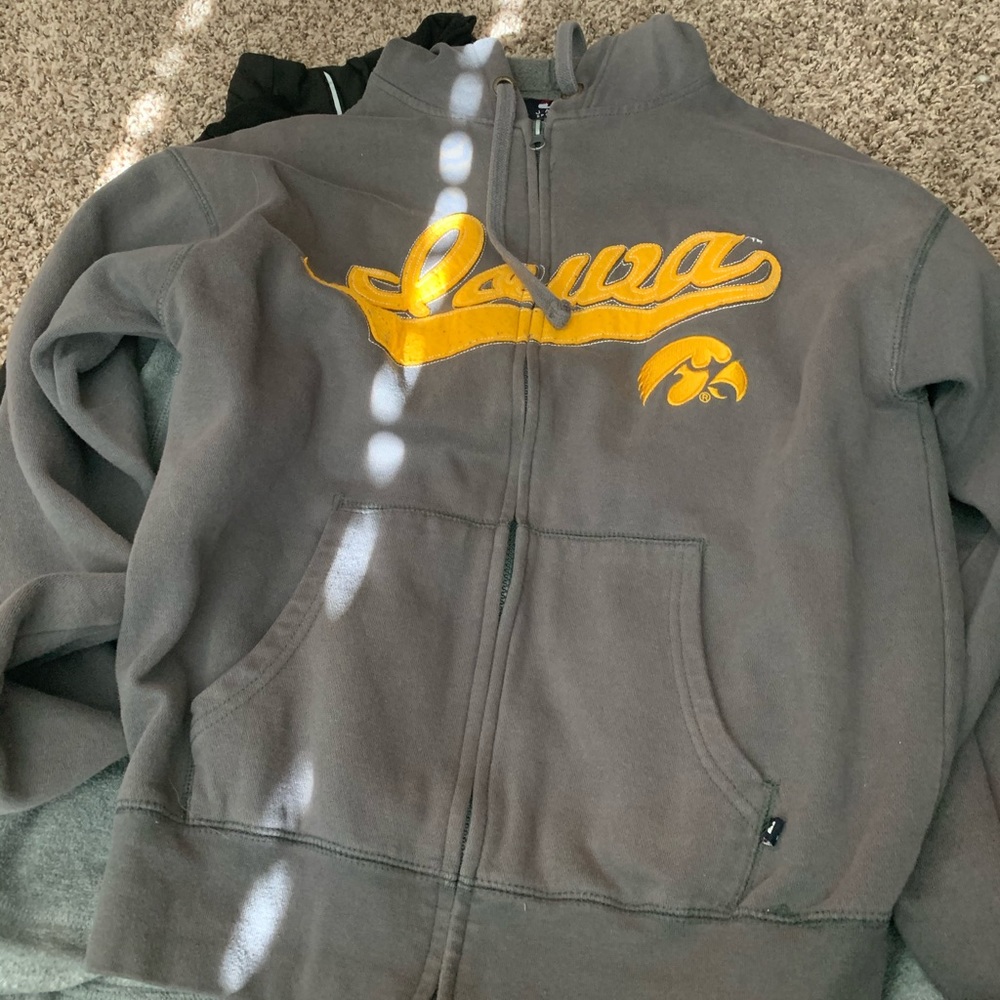 Grey Iowa zip up jacket